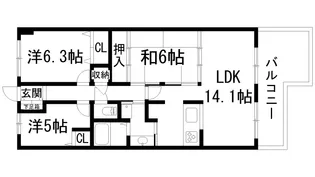 ラビスタ宝塚オクシア【2階】の間取り