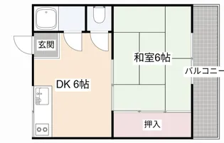 椿ハイツ【2階】の間取り