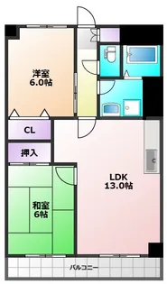 サングリーンハイツ【2階】の間取り