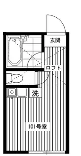 BDR横浜山手(ユナイト元町ポットベリー)【1階】の間取り