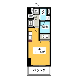 リヴシティ栄【2階】の間取り