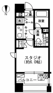東京都新宿区市谷本村町【マンション】の間取り