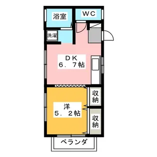 セジュールさくら【2階】の間取り