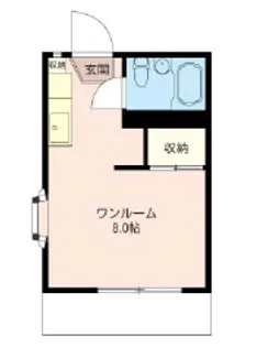 エコーハイツ【1階】の間取り