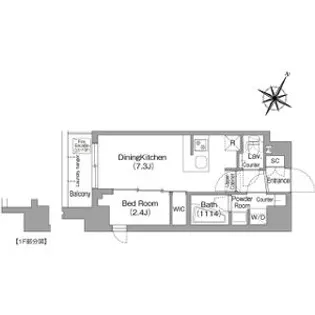 コンフォリア・リヴ新中野SOUTH【1階】の間取り