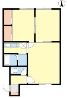 北海道札幌市西区発寒五条5【アパート】の間取り