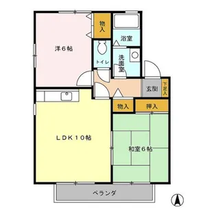埼玉県北本市本宿2【アパート】の間取り