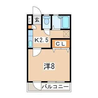 福島県郡山市長者3【マンション】の間取り