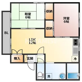 セジュール大和 B【2階】の間取り