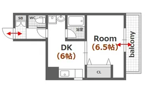 クエレセイキ【6階】の間取り