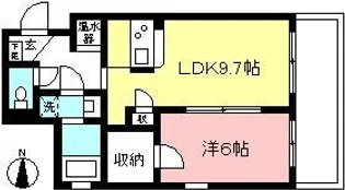 代沢二番館マンション【4階】の間取り