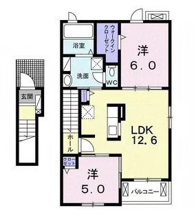メゾン美舟【2階】の間取り