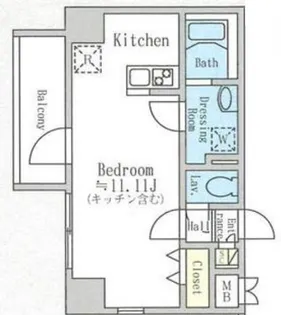 プライムコート浅草【3階】の間取り