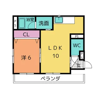 クリスタル大地【3階】の間取り
