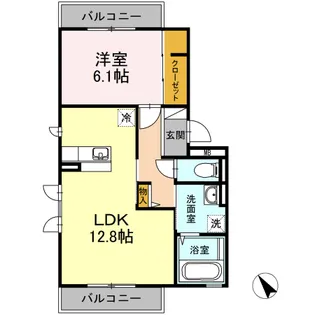 神奈川県海老名市国分北1【アパート】の間取り