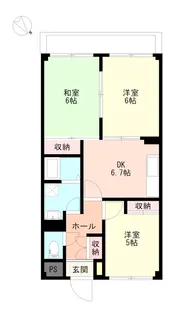 グリンパル小手指【3階】の間取り
