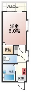 クレスト古市橋【4階】の間取り