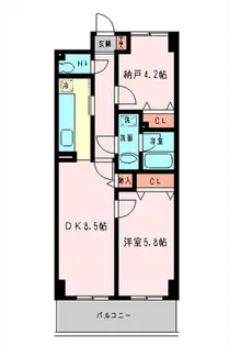 セレッソウスイ【4階】の間取り