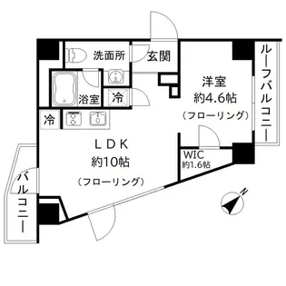 1LDKの間取り画像