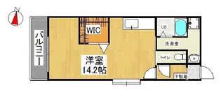 ウィングス片野I【13階】の間取り