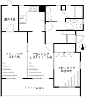 Kハウス【1階】の間取り