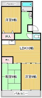 マノワール井野【2階】の間取り