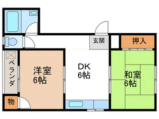シャンクレール石橋【4階】の間取り