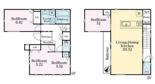 東京都杉並区南荻窪1【一戸建】の間取り