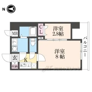 ASCLAIRE京都西院【4階】の間取り