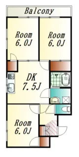 広島県広島市西区南観音7【マンション】の間取り