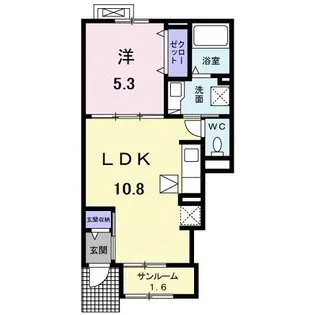 メンリッヒェン・ウッド【1階】の間取り