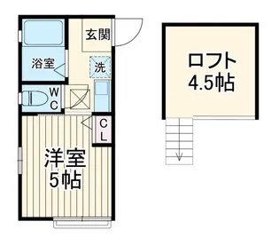 G・Aヒルズ川崎/小倉【1階】の間取り