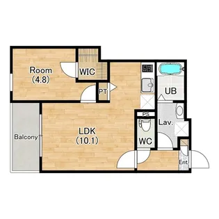 (仮称)ジーメゾン姫島アウラ【3階】の間取り