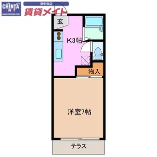 小宮ハイツ【1階】の間取り