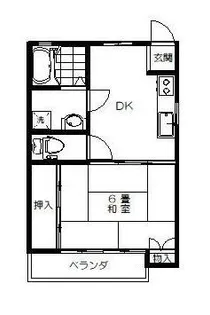 メゾンリブラン【1階】の間取り