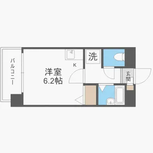 ロイヤルコート大橋II【1階】の間取り