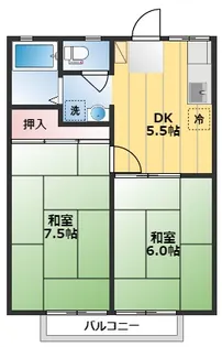 三千ハイツ【1階】の間取り