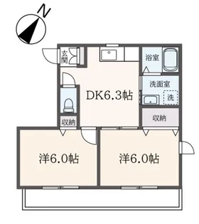 コンフォートハウス【2階】の間取り