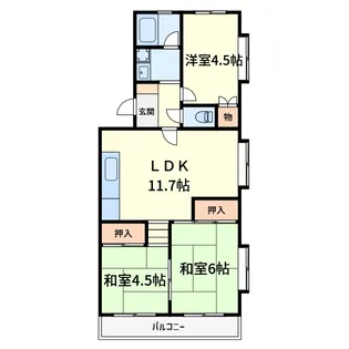 第1石田マンション【3階】の間取り