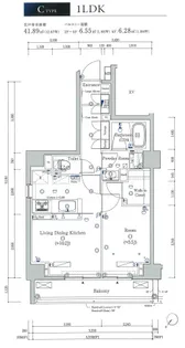 スカイコートヴィスタ隅田公園【5階】の間取り