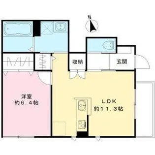 レクシアメゾンII【1階】の間取り