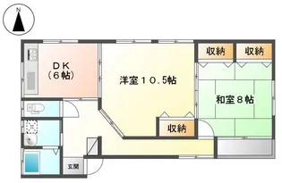 新潟県長岡市南七日町【アパート】の間取り