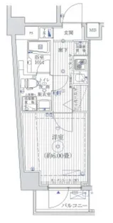 リライア東京イーストレジデンス【5階】の間取り