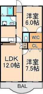 メトロステージ一ツ家【2階】の間取り