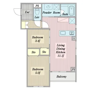 星の家 浦和岸町はなれ【2階】の間取り