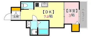 La vita 天神川 Due【1階】の間取り