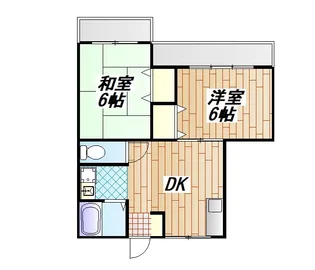 パルデンス増田【1階】の間取り