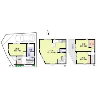埼玉県川口市大字里【一戸建】の間取り