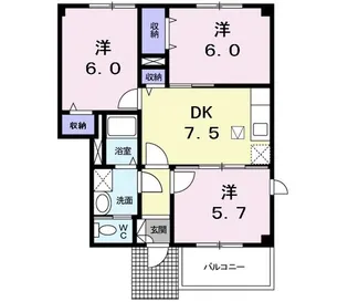 フォルシュ【1階】の間取り