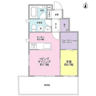 ツェルマット【1階】の間取り